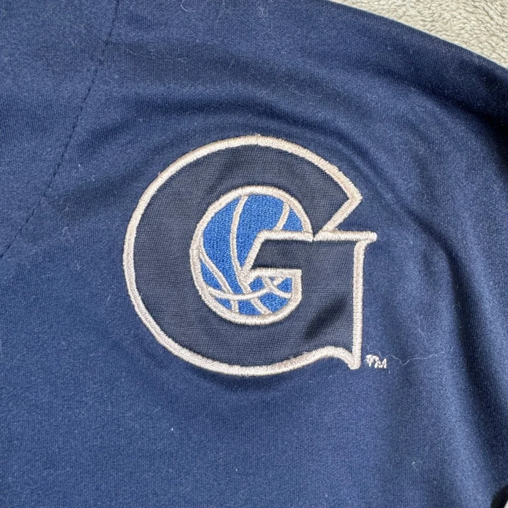 Jordan Georgetown Hoyas Long Sleeve Shooting Shirt Grey Navy Mens Medium NikeFIT